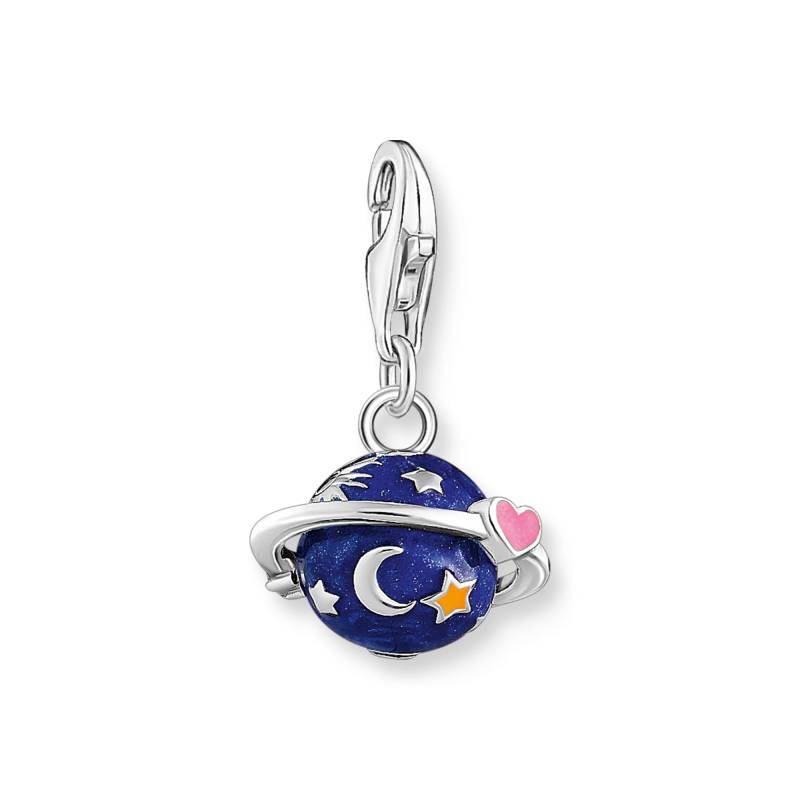 Thomas Sabo Charm-Anhänger Saturn mit bunter Kaltemaille Silber mehrfarbig 2041-041-7 von Thomas Sabo