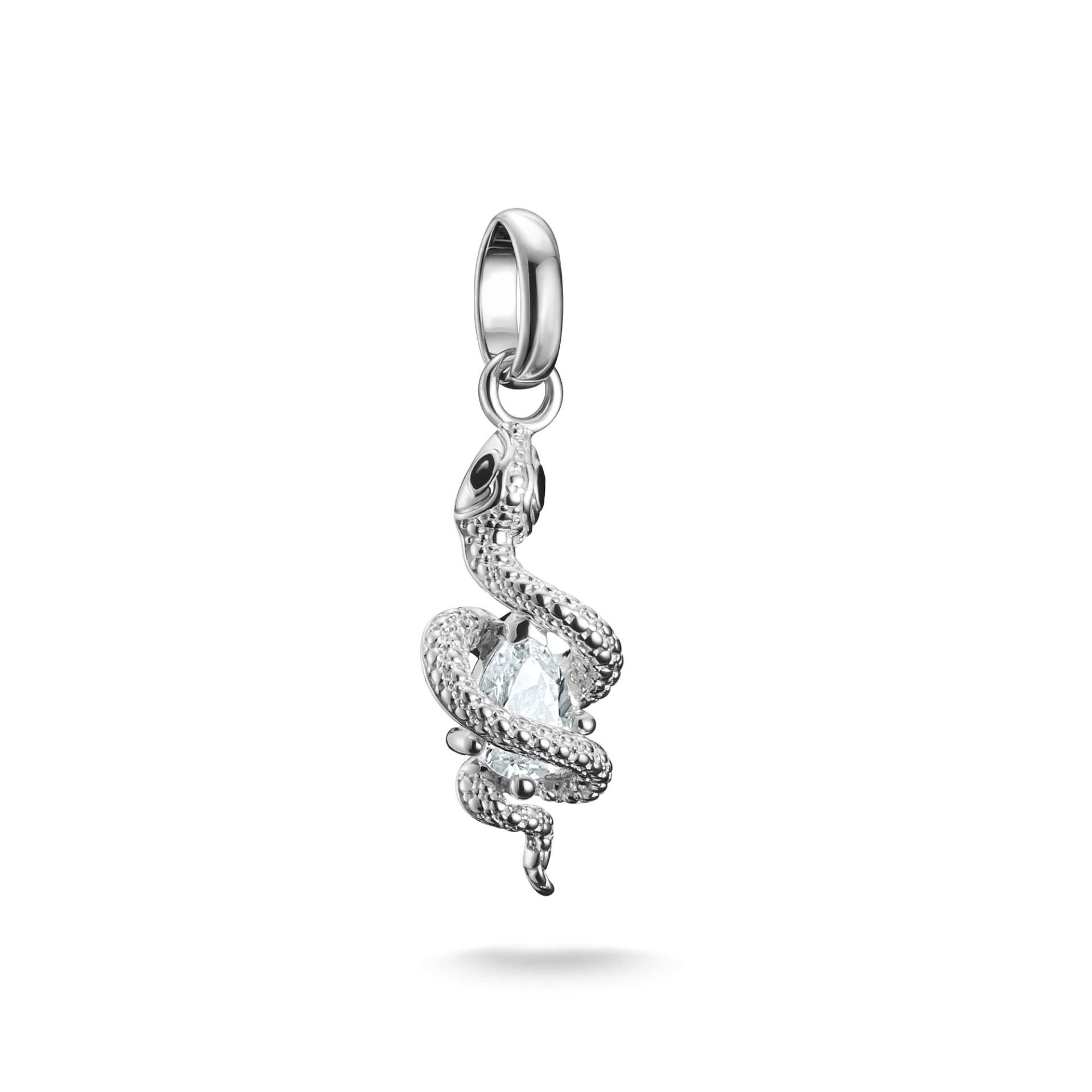 Thomas Sabo Charm-Anhänger Schlange mit Stein Connect Silber weiß CC1264-041-14 von Thomas Sabo