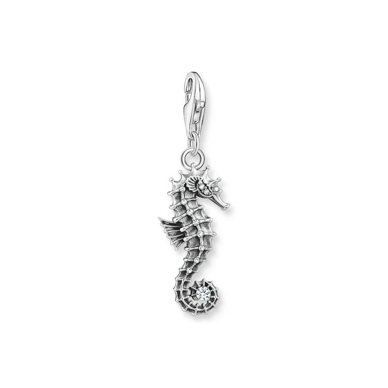 Thomas Sabo Charm-Anhänger Seepferdchen silber weiß 1886-643-14 von Thomas Sabo