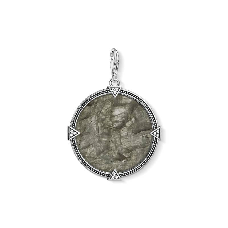 Thomas Sabo Charm-Anhänger Vintage Coin Farbenspiel grau Y0010-462-5 von Thomas Sabo