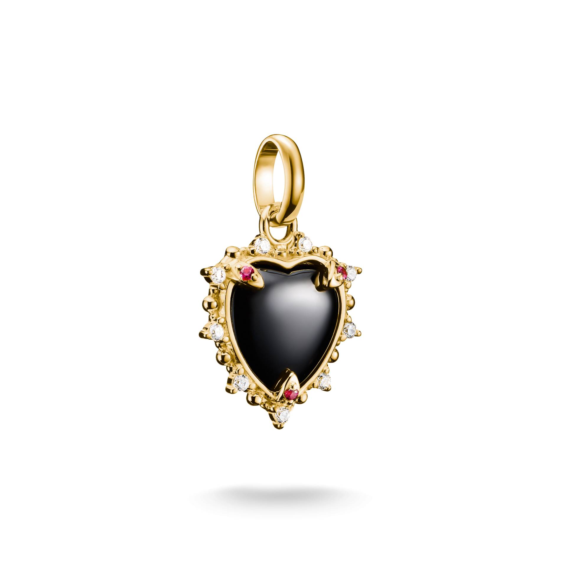 Thomas Sabo Charm-Anhänger Vintage-Herz schwarz Connect vergoldet schwarz CC1286-995-11 von Thomas Sabo