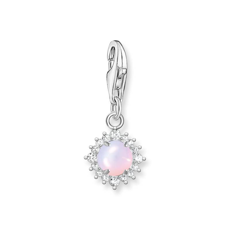 Thomas Sabo Charm-Anhänger opalfarbener Stein rosa schimmernd mehrfarbig 1866-166-7 von Thomas Sabo