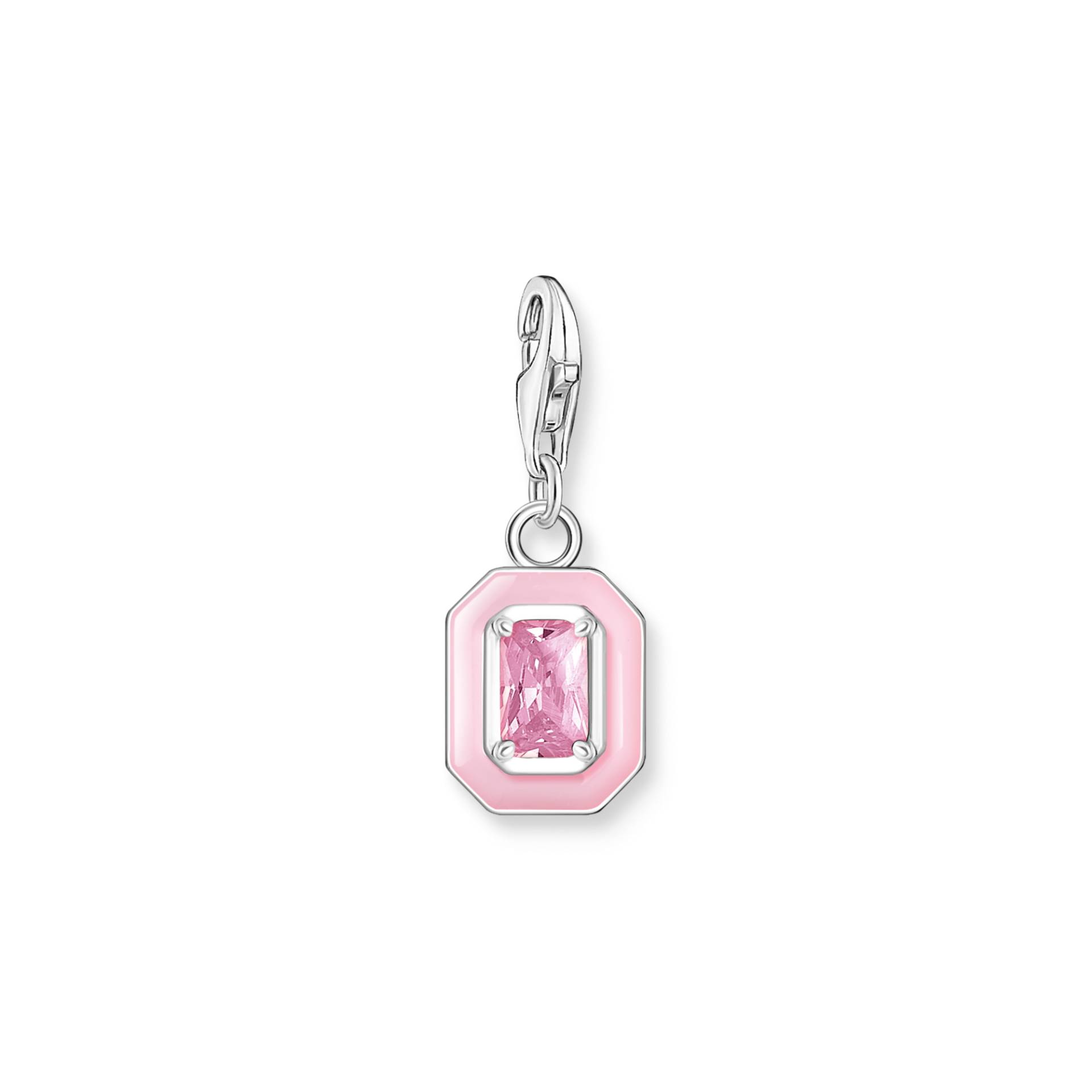 Thomas Sabo Charm-Anhänger pinker Stein Silber pink 2030-041-9 von Thomas Sabo