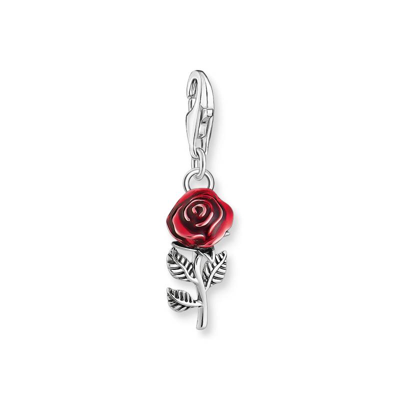 Thomas Sabo Charm-Anhänger rote Rose Silber rot 2076-664-10 von Thomas Sabo