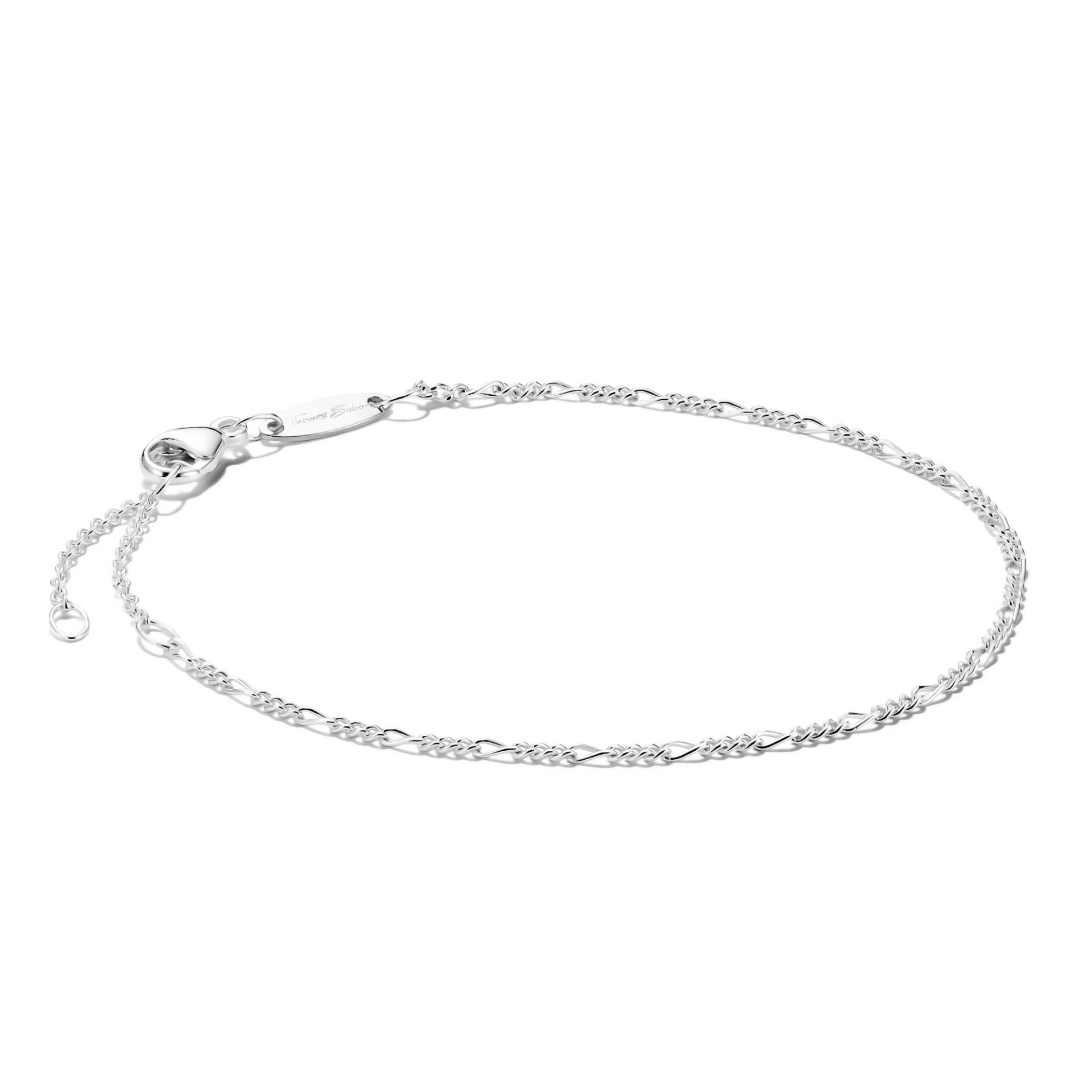 Thomas Sabo Charm-Armband Figaro-Design Silber silberfarben A2207-001-21-L19V von Thomas Sabo