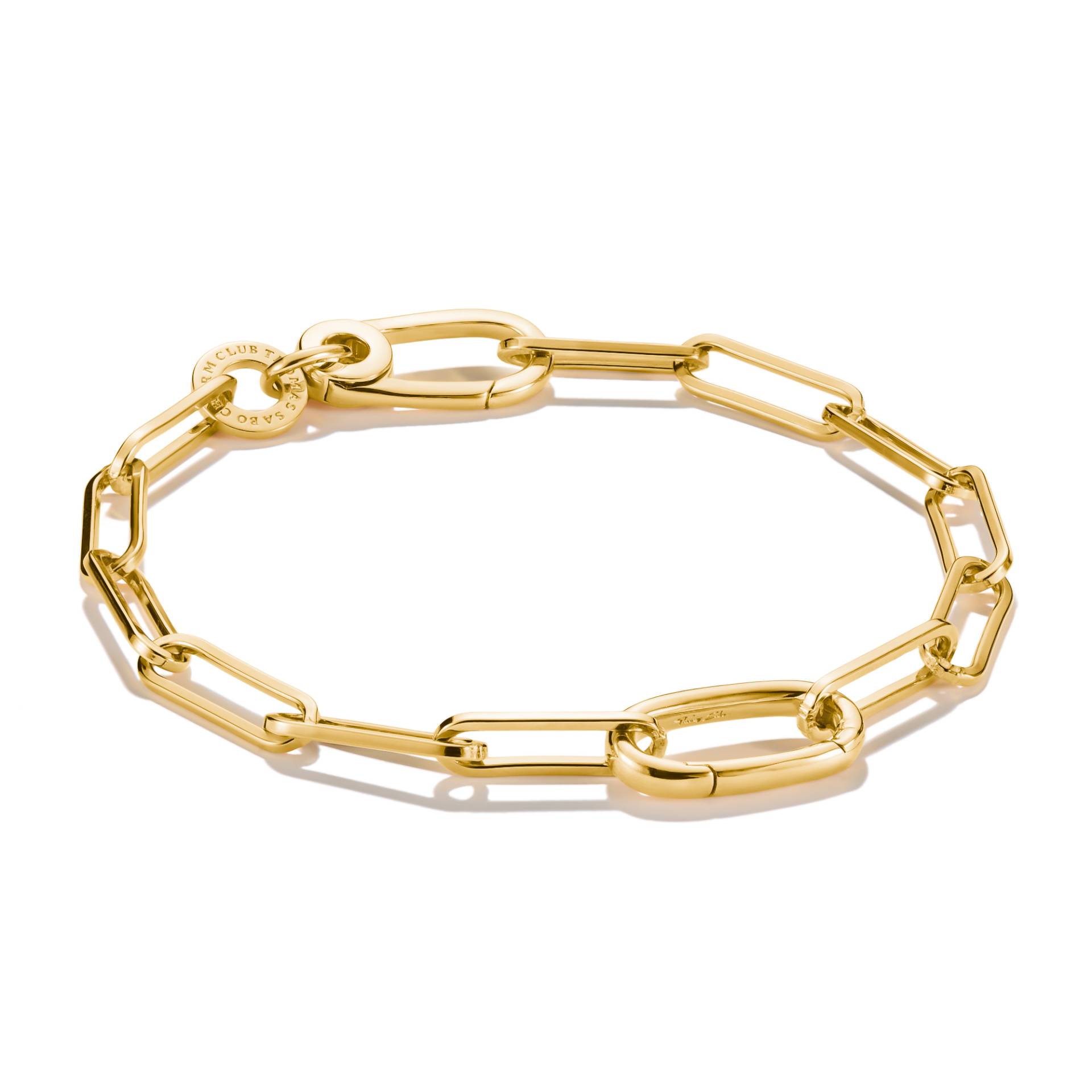 Thomas Sabo Charm-Armband Paperclip mit einem Connect Link vergoldet gelbgoldfarben C1205-413-39-L17 Thomas Sabo Charm-Armband Paperclip mit einem Connect Link vergoldet gelbgoldfarben C1205-413-39-L17 von Thomas Sabo