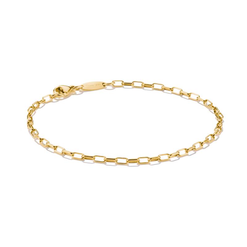 Thomas Sabo Charm-Armband Paperclip vergoldet gelbgoldfarben A2206-413-39-L19V von Thomas Sabo