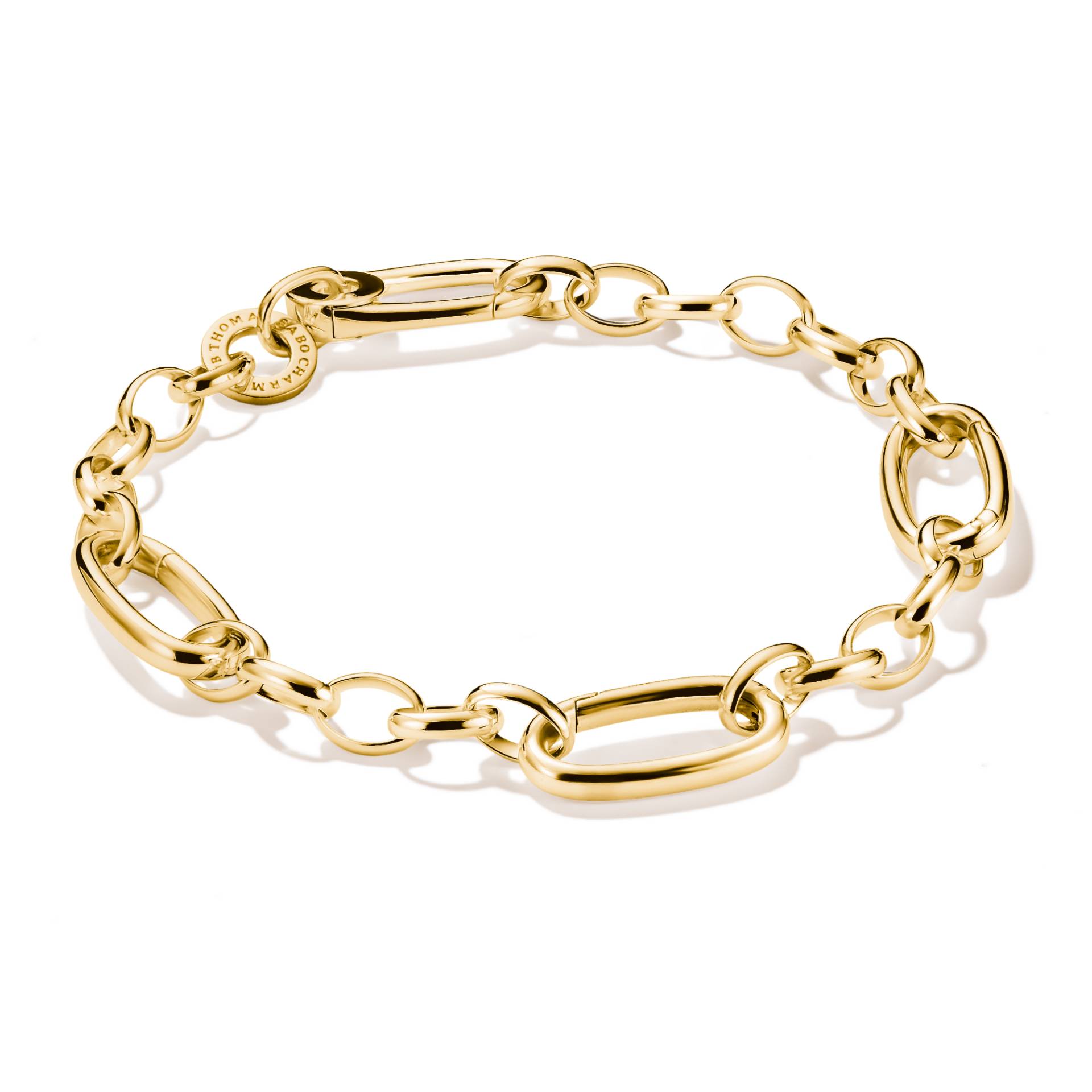 Thomas Sabo Charm-Armband mit drei Connect Links vergoldet gelbgoldfarben C1203-413-39-L17 Thomas Sabo Charm-Armband mit drei Connect Links vergoldet gelbgoldfarben C1203-413-39-L17 von Thomas Sabo