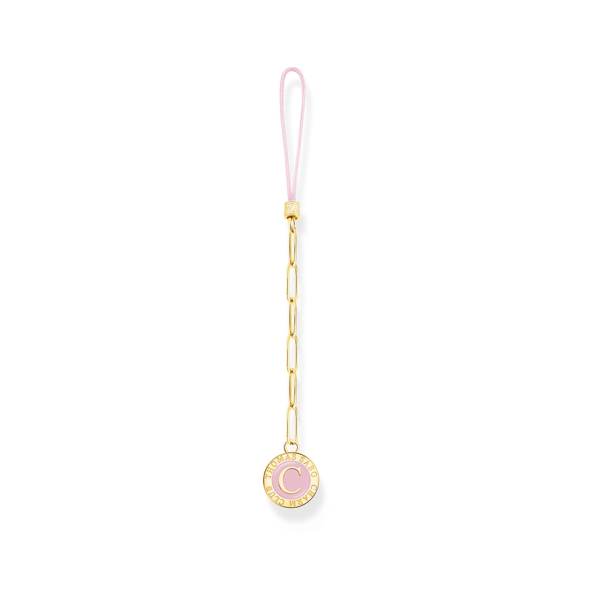 Thomas Sabo Charm Club Handykette kurz mit Charmista Coin vergoldet gelbgoldfarben ACC0045-225-39 von Thomas Sabo