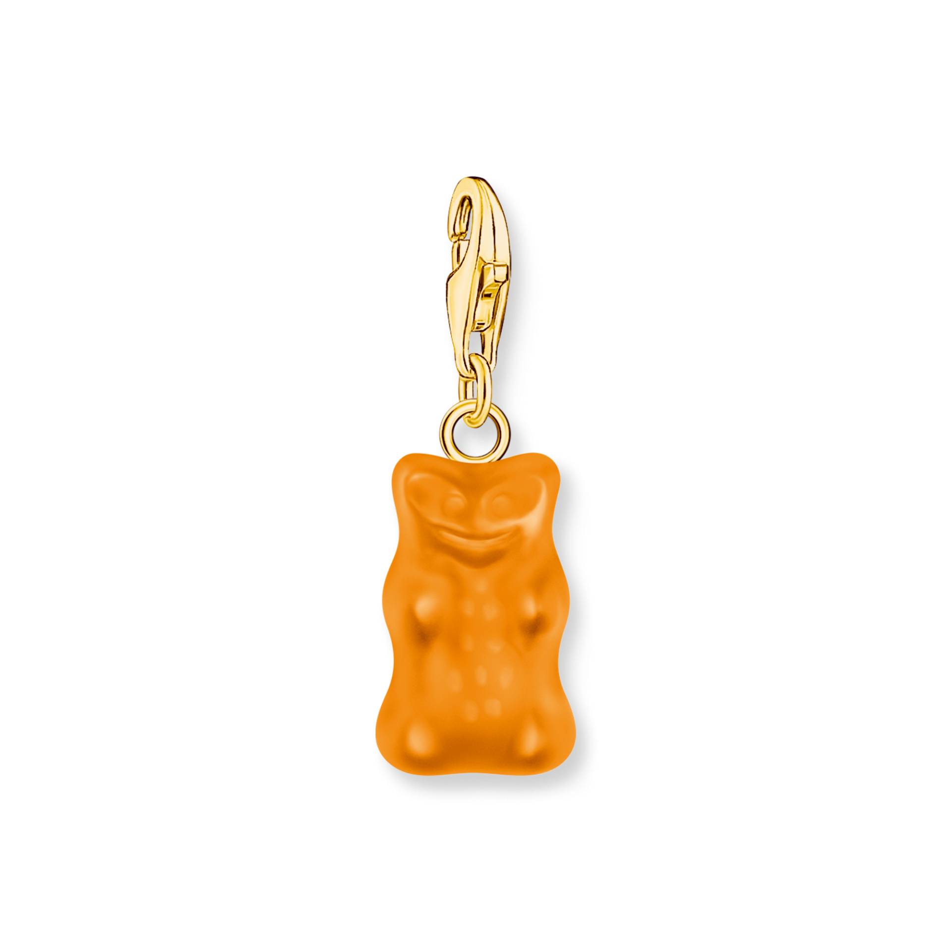 Thomas Sabo Charm-Goldbären-Anhänger in Orange vergoldet orange 2186-413-8 von Thomas Sabo