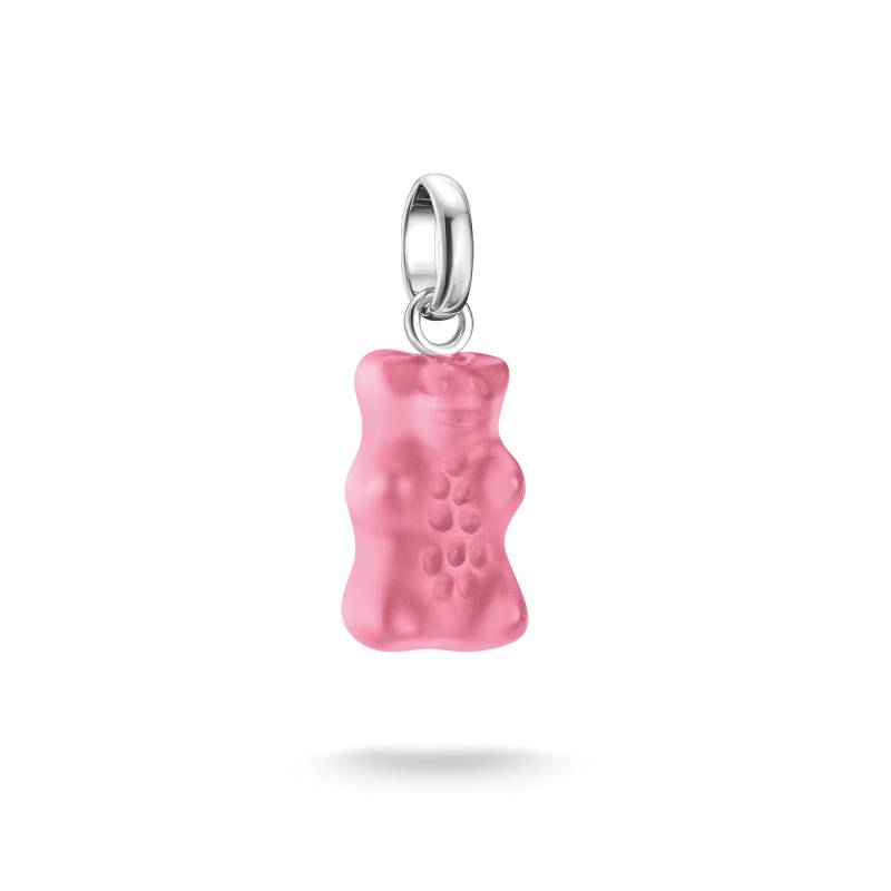 Thomas Sabo Charm-Goldbären-Anhänger in Pink Connect Silber pink CC1275-017-9 von Thomas Sabo