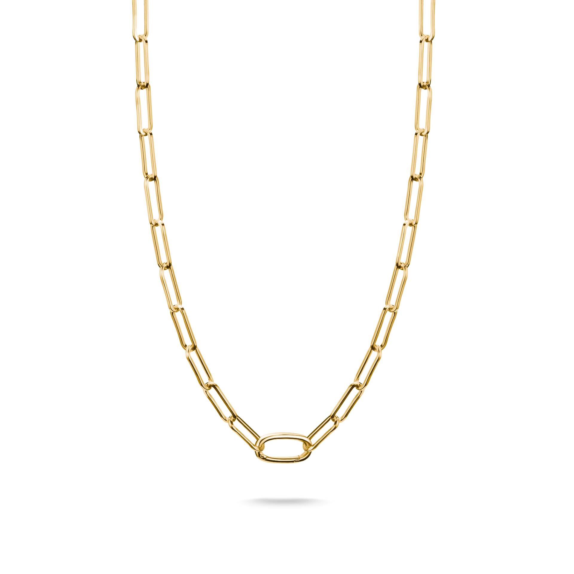 Thomas Sabo Charm-Kette Paperclip mit einem Connect Link vergoldet gelbgoldfarben C1207-413-39-L50 von Thomas Sabo