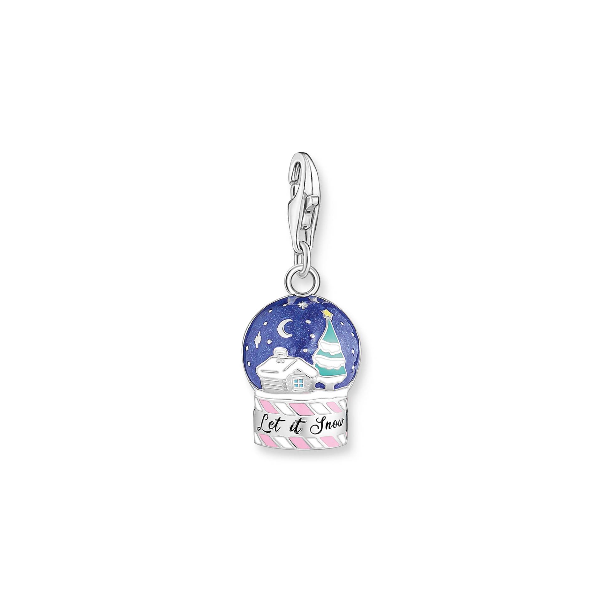 Thomas Sabo Charm-Anhänger Schneekugel Silber mehrfarbig 2063-664-7 von Thomas Sabo