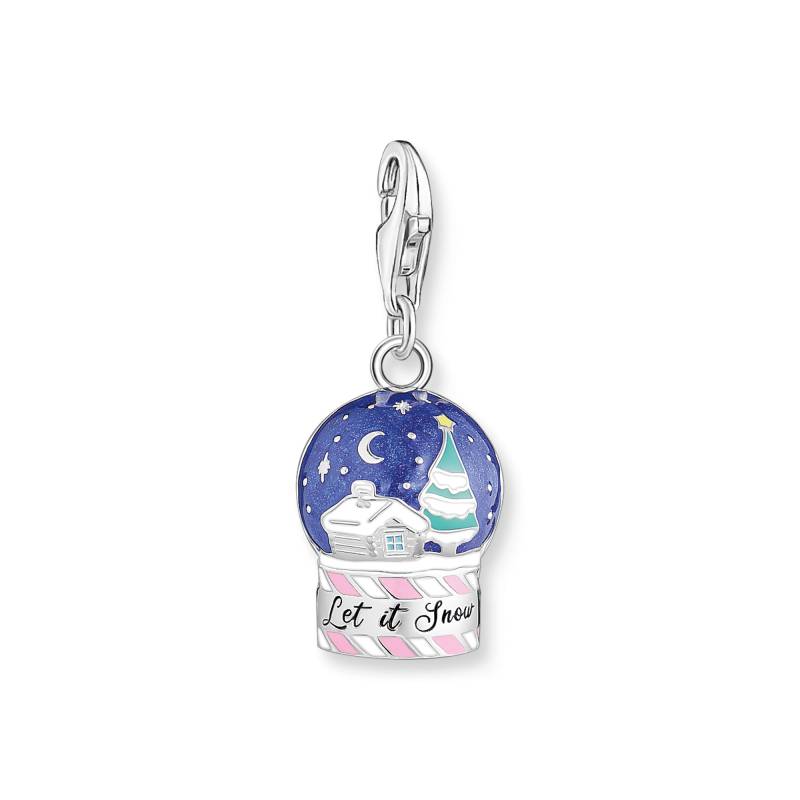 Thomas Sabo Charm-Anhänger Schneekugel Silber mehrfarbig 2063-664-7 von Thomas Sabo