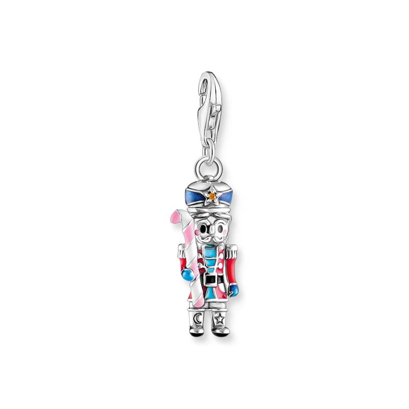 Thomas Sabo Charm-Anhänger Nussknacker mit Zuckerstange Silber mehrfarbig 2062-691-7 von Thomas Sabo