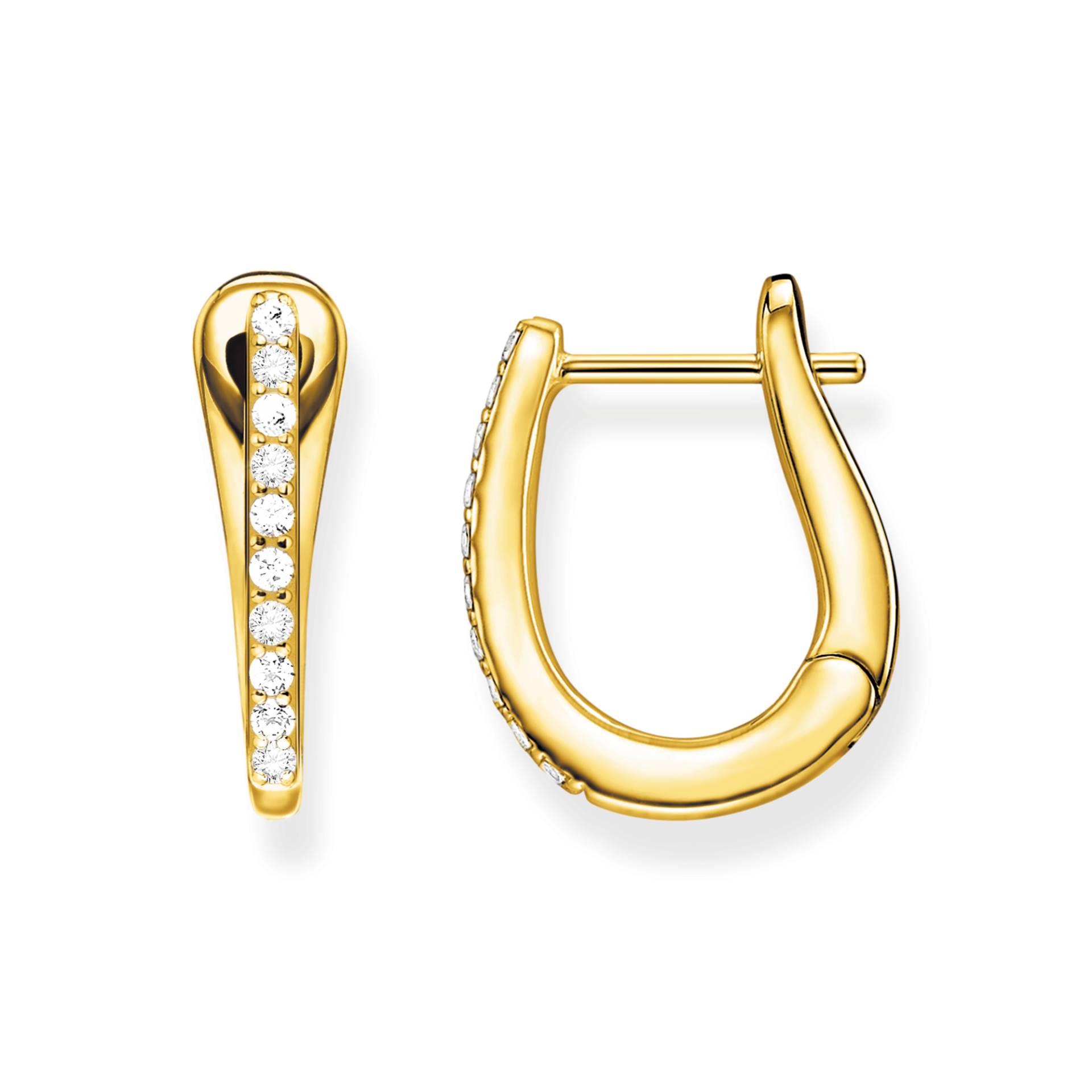 Thomas Sabo Creolen klassisch gold weiß CR629-414-14 Thomas Sabo Creolen klassisch gold weiß CR629-414-14 von Thomas Sabo