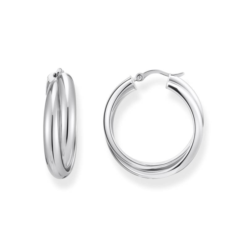 Thomas Sabo Creolen verschlungenes Design Silber silberfarben CR738-001-21 von Thomas Sabo