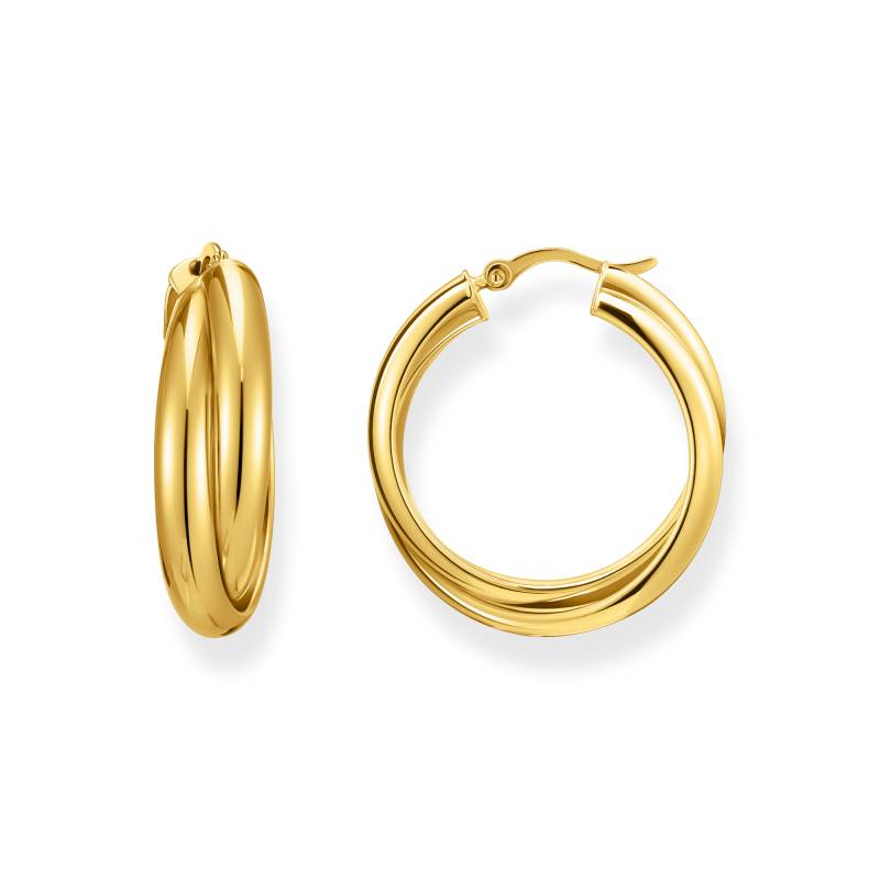 Thomas Sabo Creolen verschlungenes Design vergoldet gelbgoldfarben CR738-413-39 von Thomas Sabo