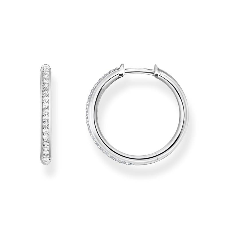 Thomas Sabo Creolen weiße Steine Pavé silber weiß CR673-051-14 von Thomas Sabo