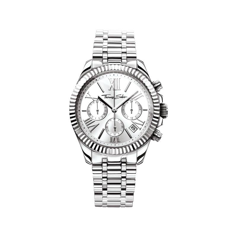 Thomas Sabo Damenuhr Divine Chrono silberfarben silberfarben WA0253-201-201-38 MM von Thomas Sabo