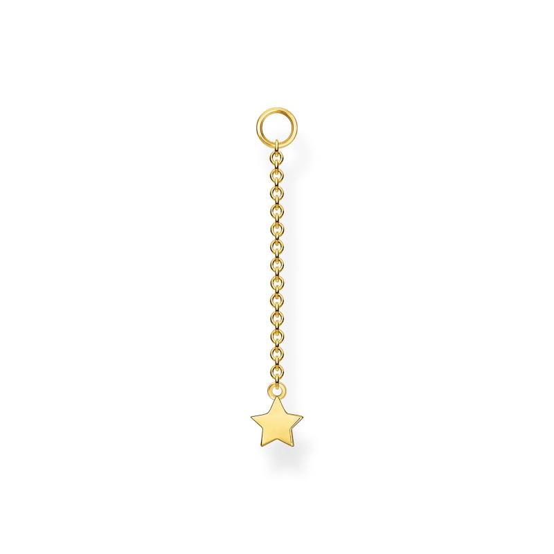 Thomas Sabo Einzel Ohrring Anhänger Stern gold gelbgoldfarben EP005-413-39 von Thomas Sabo