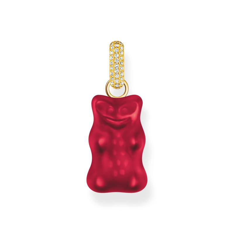 Thomas Sabo Großer Anhänger roter Goldbären mit Steinen vergoldet rot PE967-414-10 von Thomas Sabo