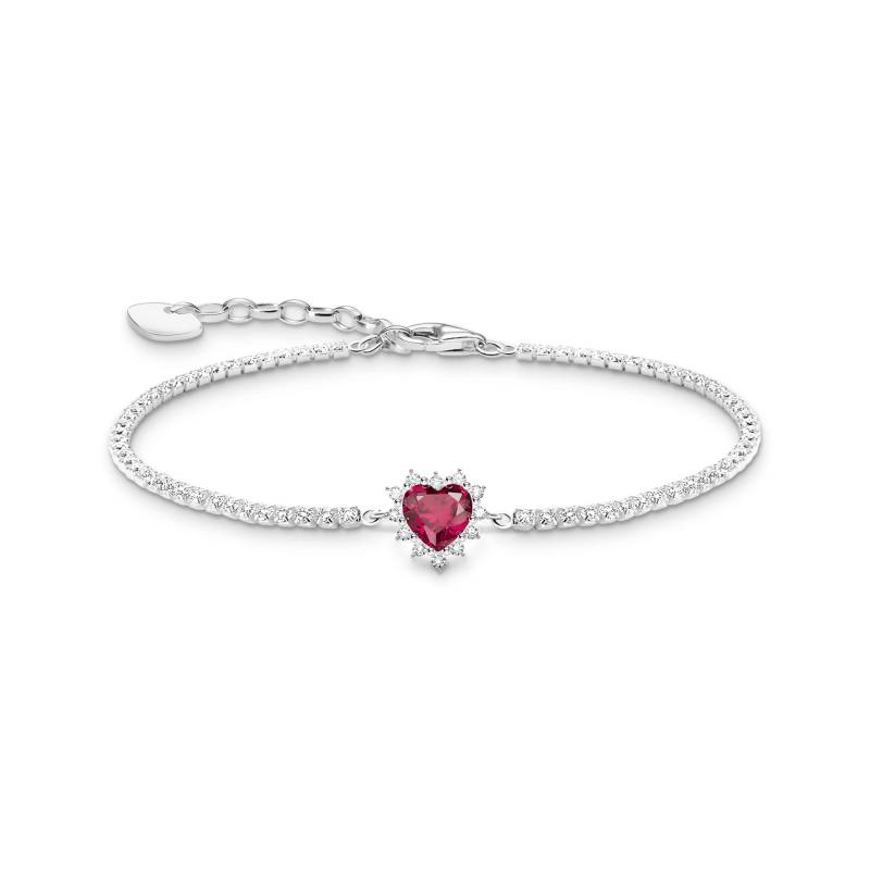 Thomas Sabo Herz-Armband Romance Silber rot A2188-013-10-L19V von Thomas Sabo