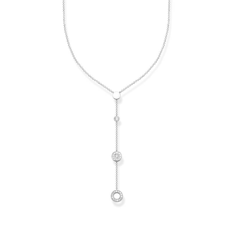 Thomas Sabo Kette Kreise mit weißen Steinen Silber weiß KE1879-051-14-L45V von Thomas Sabo
