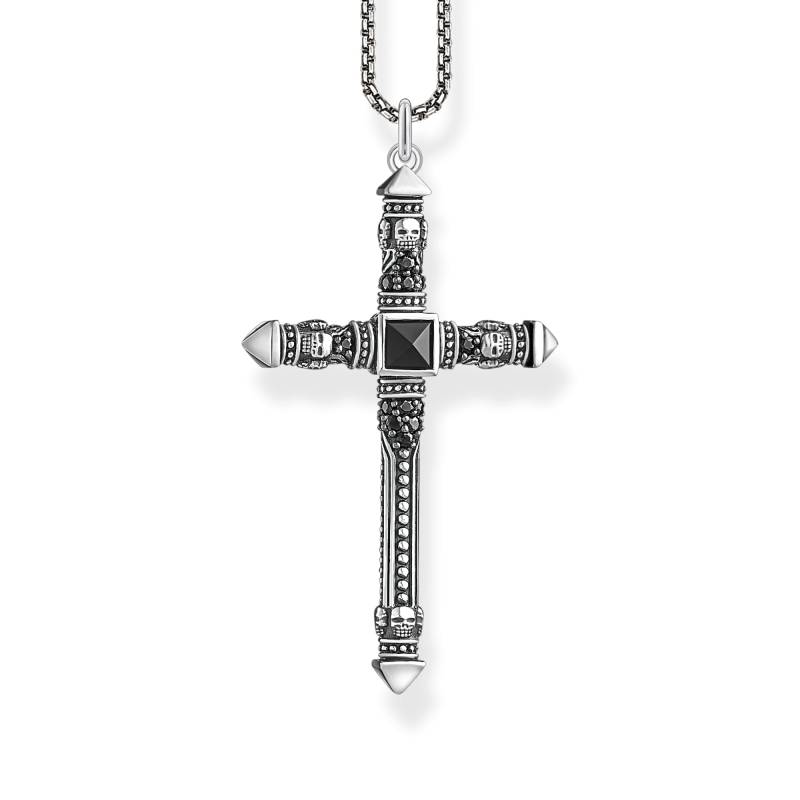 Thomas Sabo Kette Kreuz schwarz KE2003-508-11-L50V von Thomas Sabo