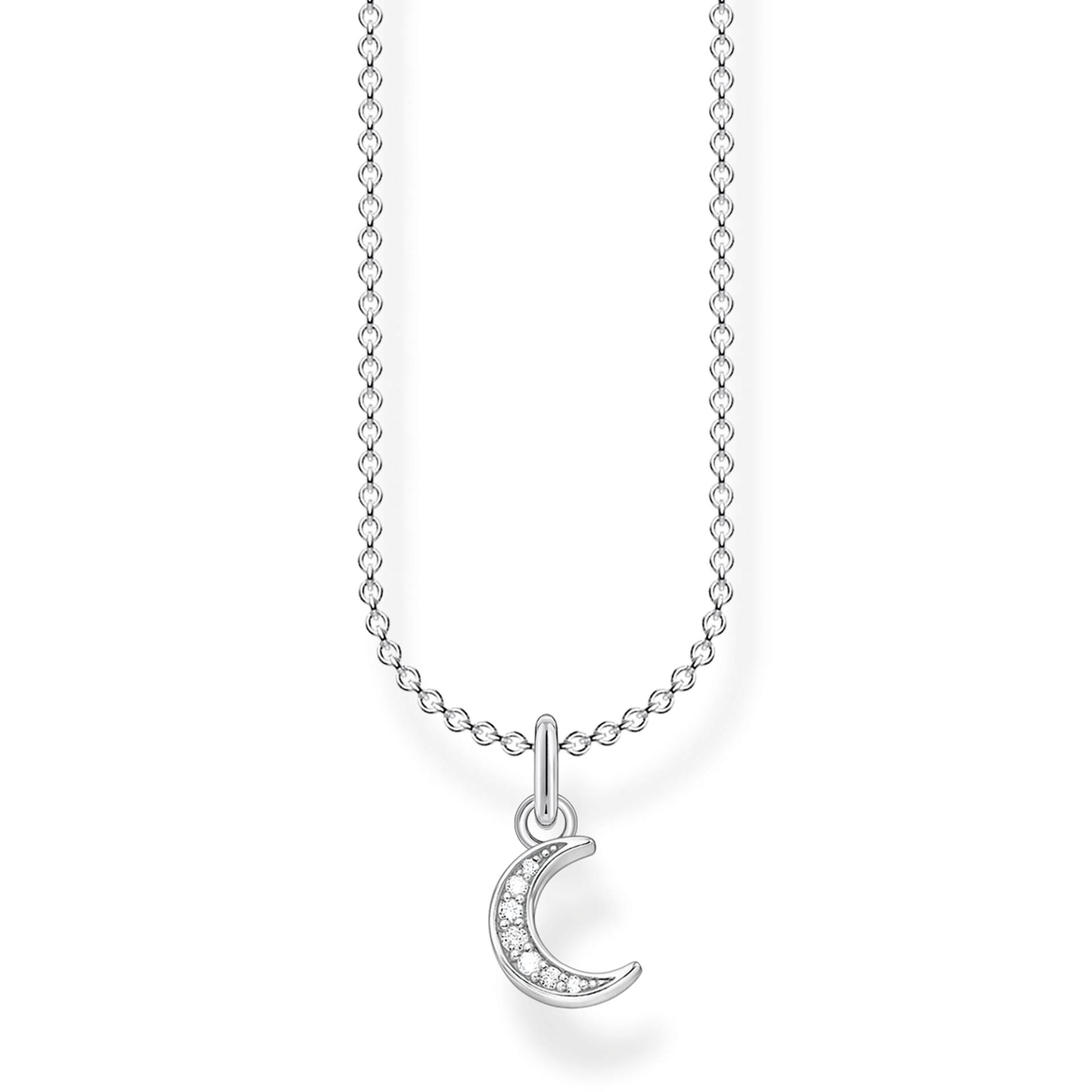 Thomas Sabo Kette Mond Pavé silber weiß KE2050-051-14-L45V von Thomas Sabo