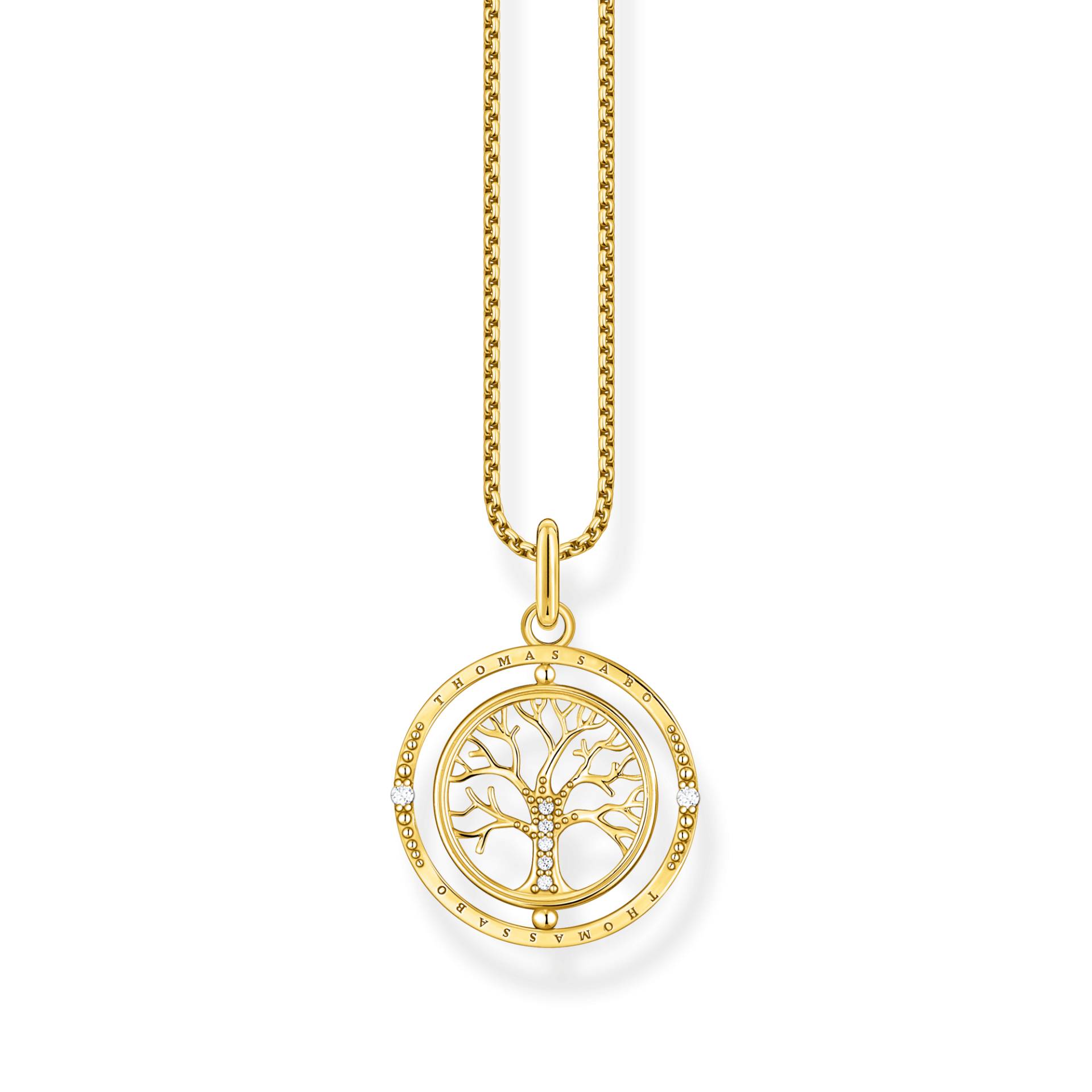 Thomas Sabo Kette Tree of Love gold weiß KE2148-414-14-L45V von Thomas Sabo