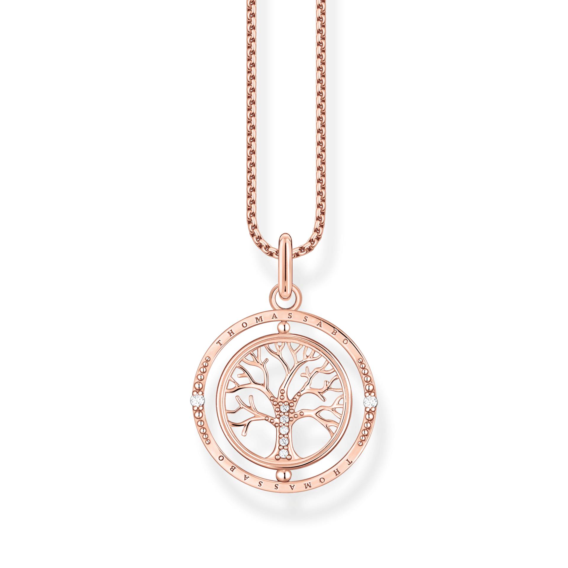 Thomas Sabo Kette Tree of Love roségold weiß KE2148-416-14-L45V von Thomas Sabo