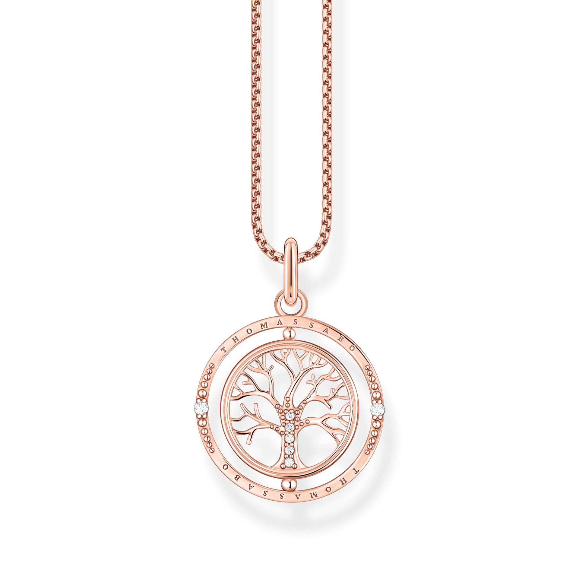 Thomas Sabo Kette Tree of Love roségold weiß KE2148-416-14-L45V von Thomas Sabo