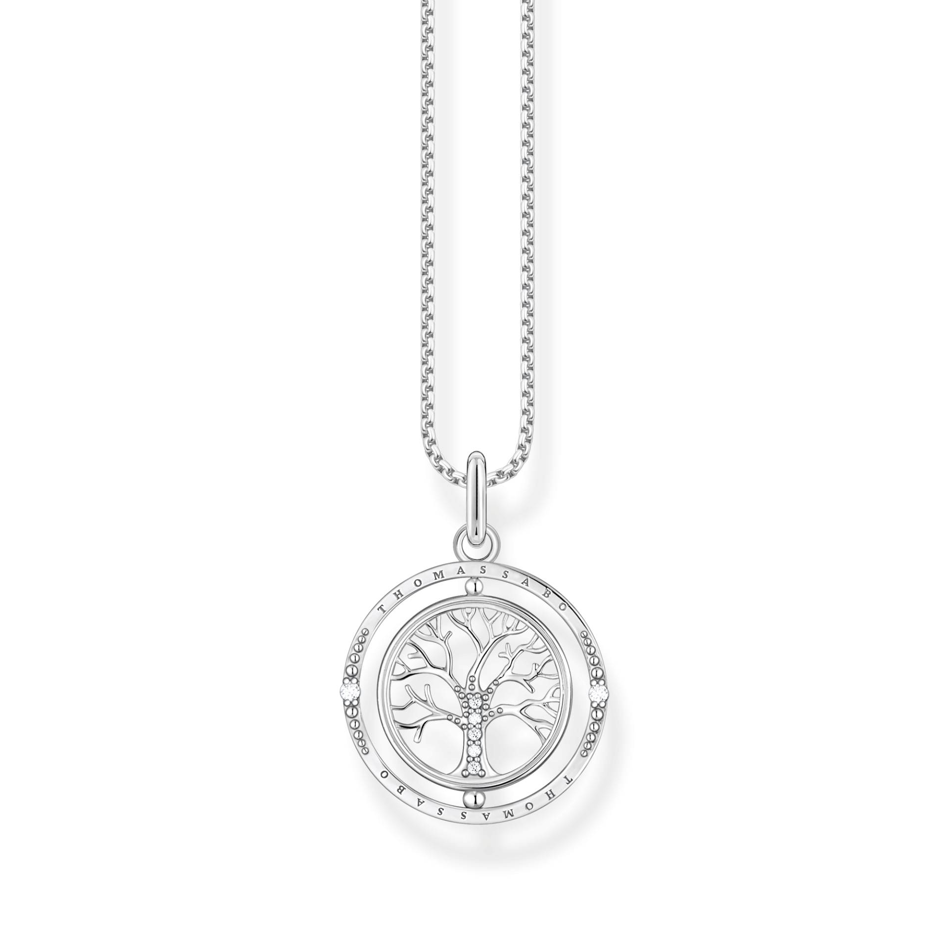 Thomas Sabo Kette Tree of Love silber weiß KE2148-643-14-L45V von Thomas Sabo