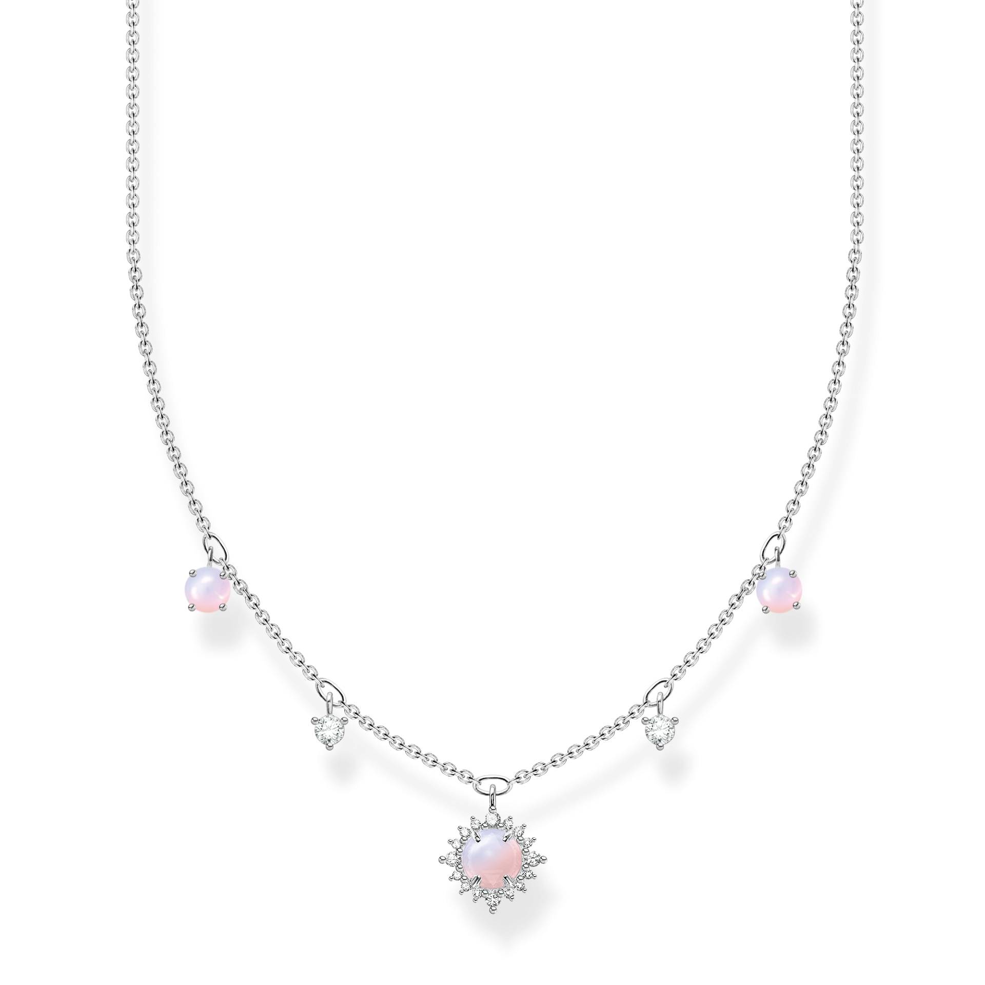 Thomas Sabo Kette Vintage opalfarbener Stein rosa schimmernd mehrfarbig KE2094-166-7-L45V von Thomas Sabo