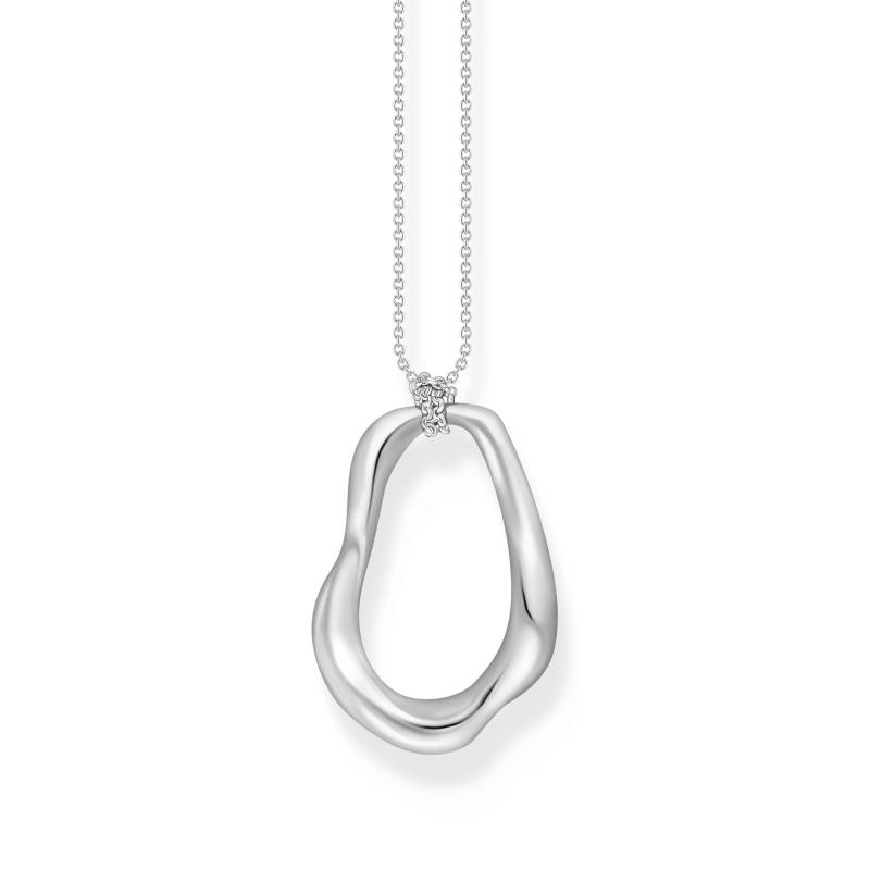 Thomas Sabo Kette mit Anhänger Natural Beauty Silber gelbgoldfarben KE2319-001-39-L70 von Thomas Sabo