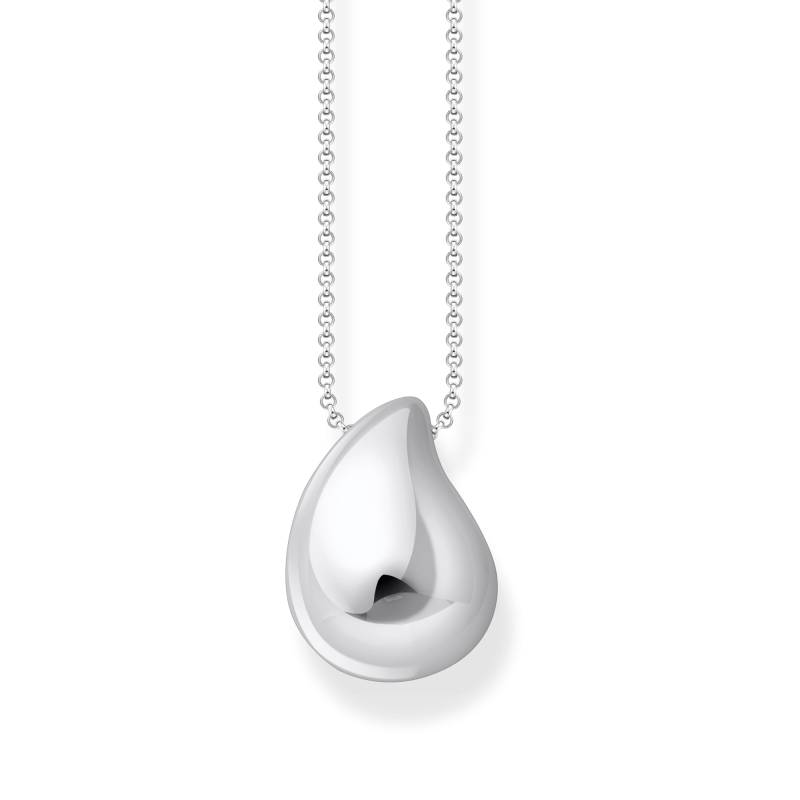 Thomas Sabo Kette mit Anhänger in organischer Tropfenform Silber silberfarben KE2281-001-21-L50V von Thomas Sabo