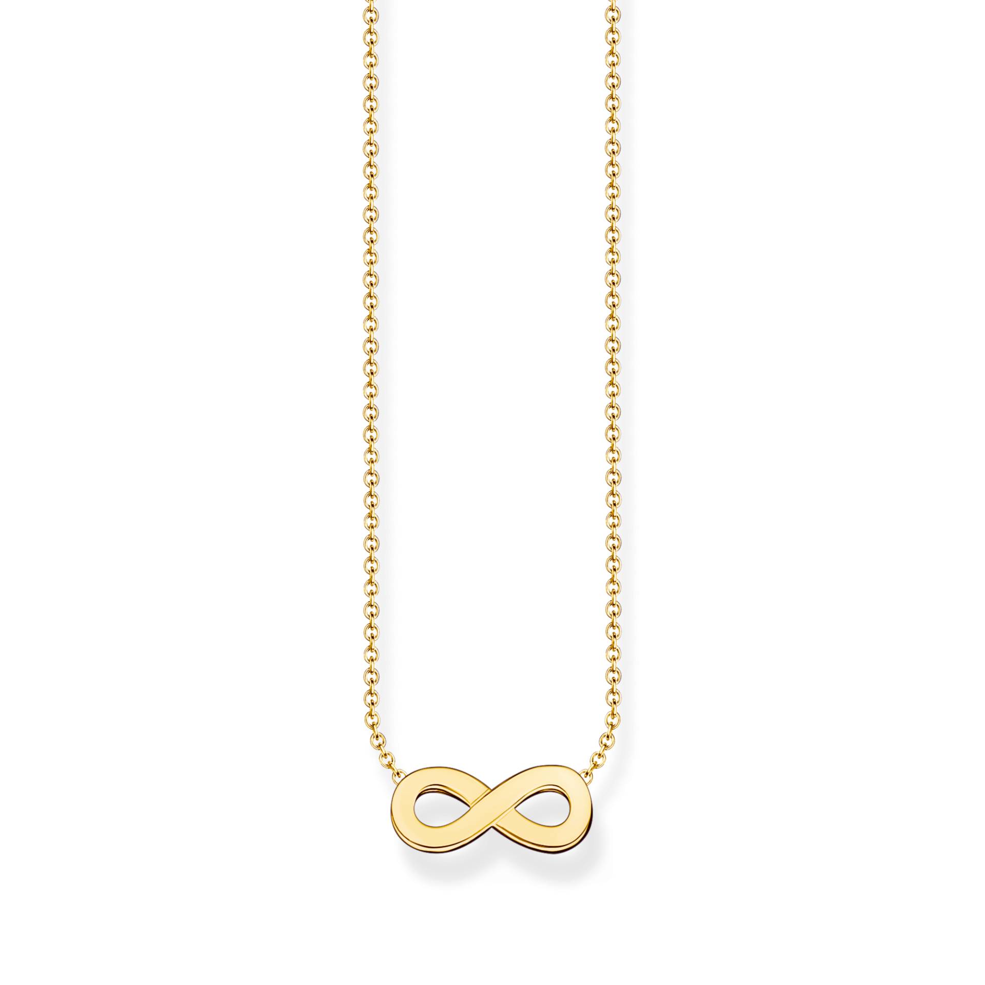 Thomas Sabo Kette mit Infinity-Anhänger vergoldet gelbgoldfarben KE2221-413-39-L45V von Thomas Sabo