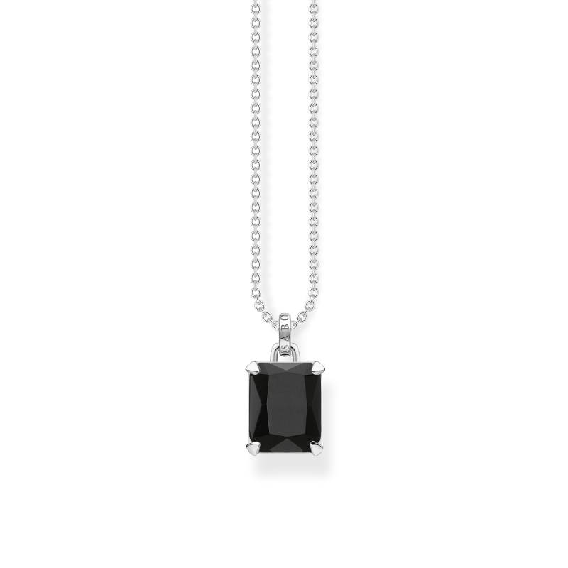 Thomas Sabo Kette mit schwarzem Stein Silber schwarz KE1964-698-11-L45V von Thomas Sabo