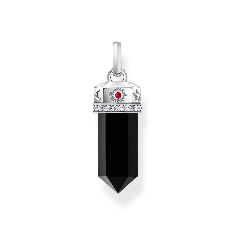 Thomas Sabo Kettenanhänger mit facettiertem Onyx Silber geschwärzt schwarz PE955-641-11 von Thomas Sabo