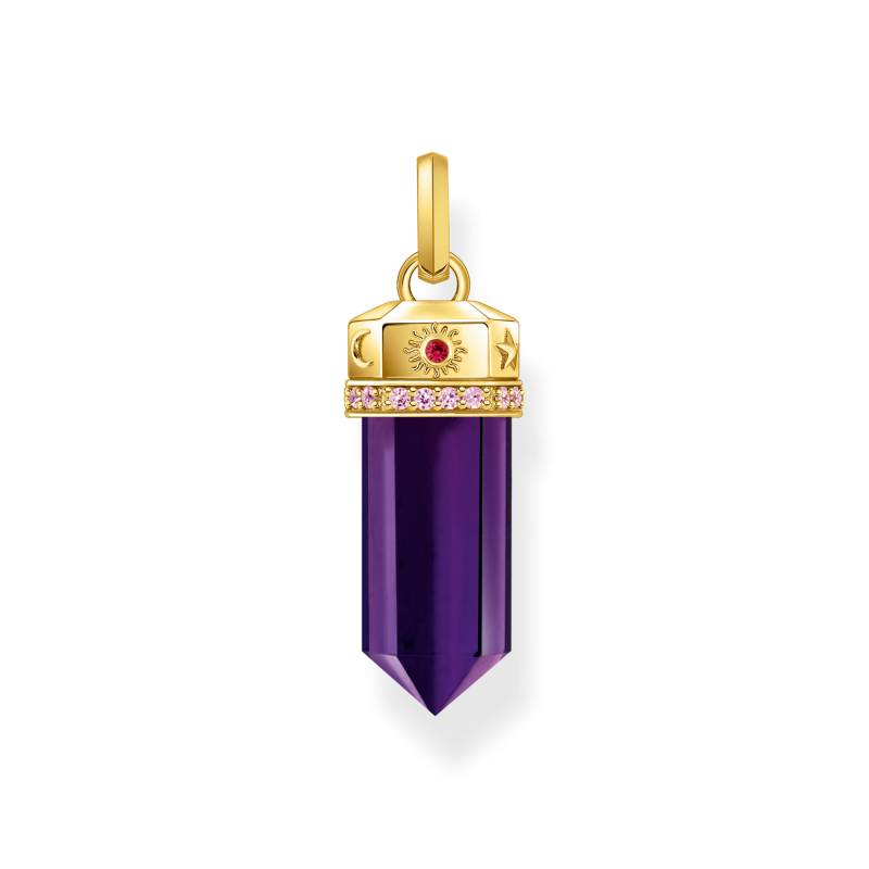 Thomas Sabo Kettenanhänger mit facettierten imitierten Amethyst vergoldet violett PE955-995-13 von Thomas Sabo