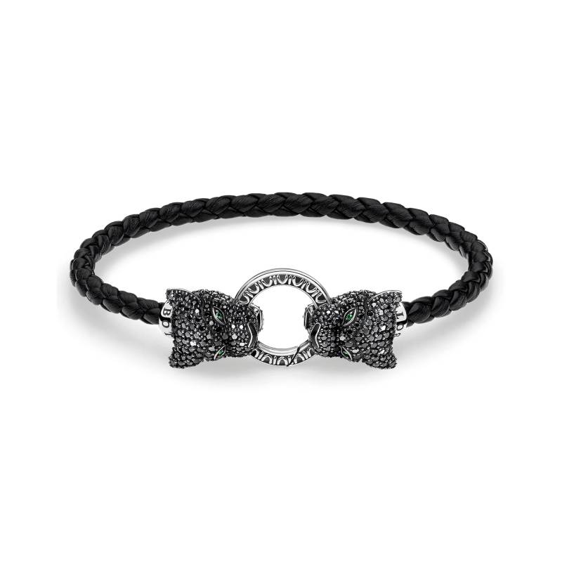 Thomas Sabo Lederarmband Black Cat schwarz A1933-474-11-L15 von Thomas Sabo