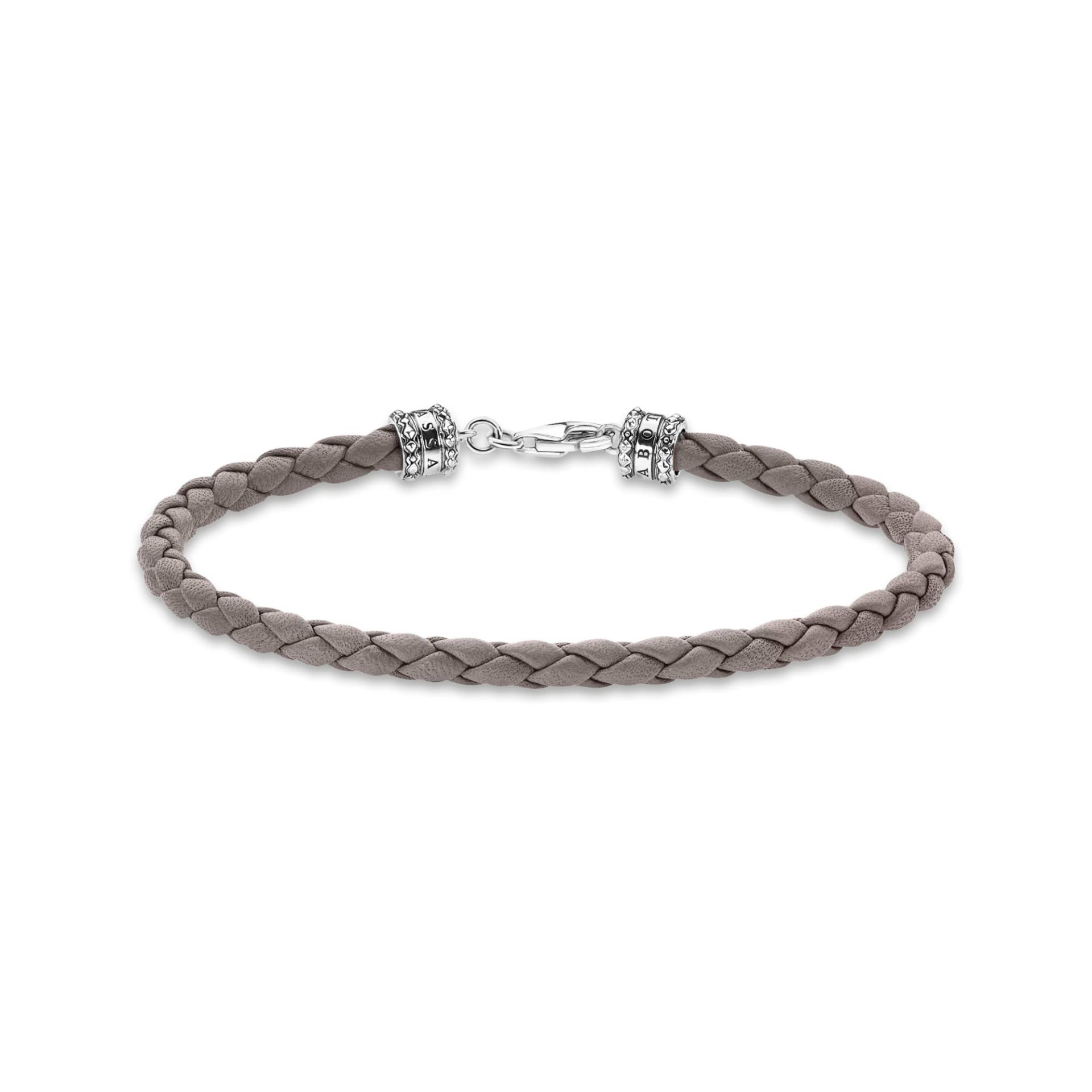 Thomas Sabo Lederarmband grau grau A2011-682-5-L19 von Thomas Sabo