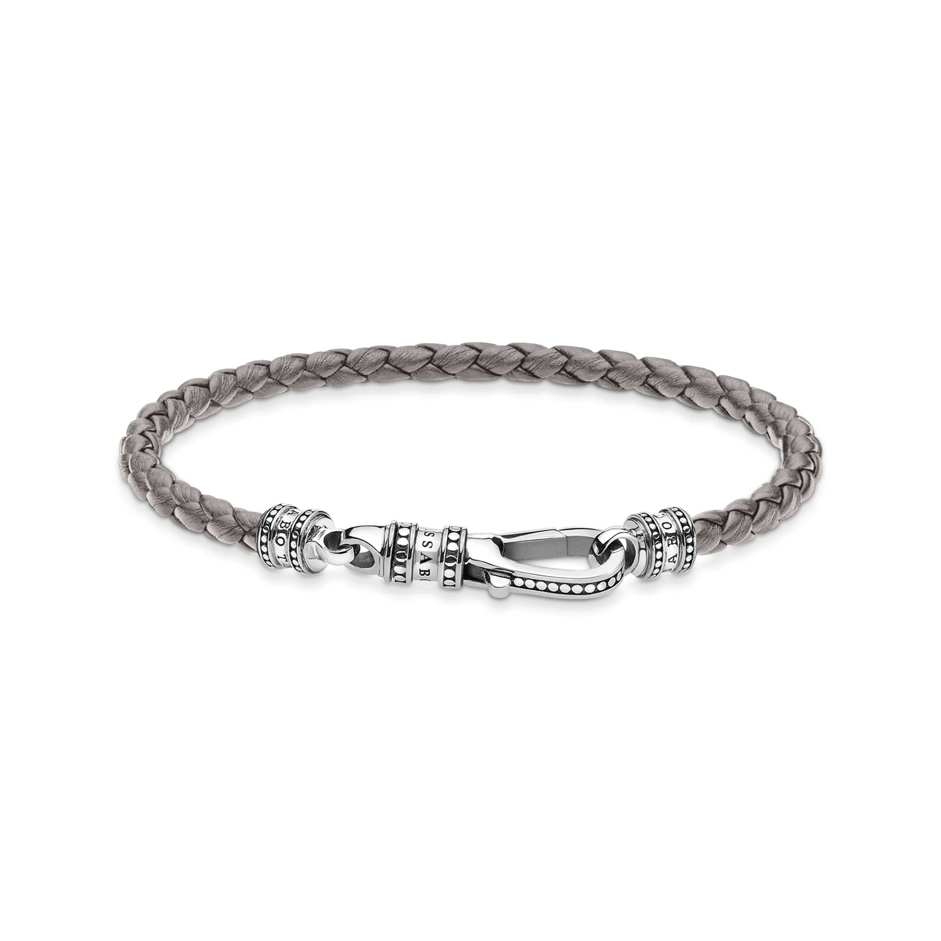 Thomas Sabo Lederarmband grau grau A2012-682-5-L17 von Thomas Sabo