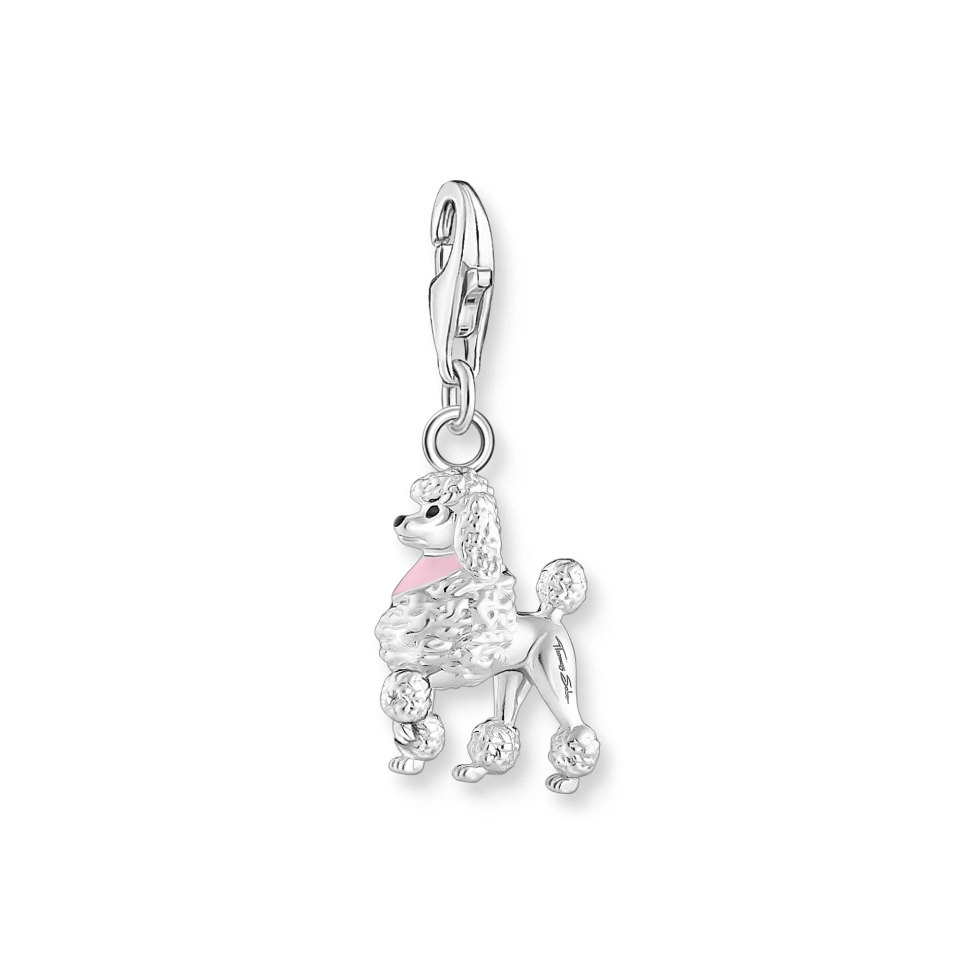 Thomas Sabo Member Charm-Anhänger Pudel mit Halstuch pink Silber silberfarben 2174-007-21 von Thomas Sabo