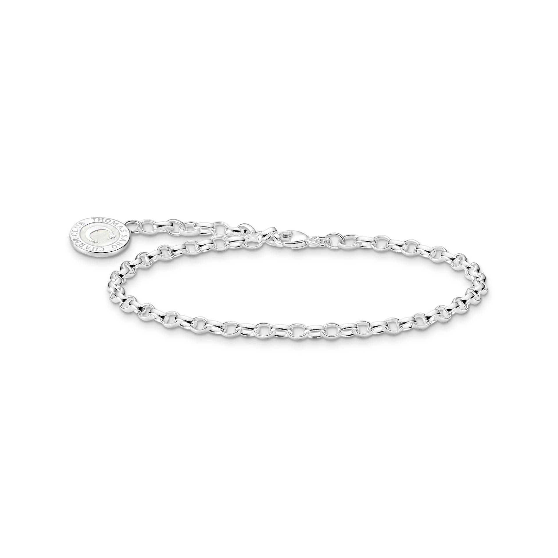 Thomas Sabo Member Charm-Armband mit weißem Charmista Coin Silber silberfarben X2088-007-21-L19 von Thomas Sabo