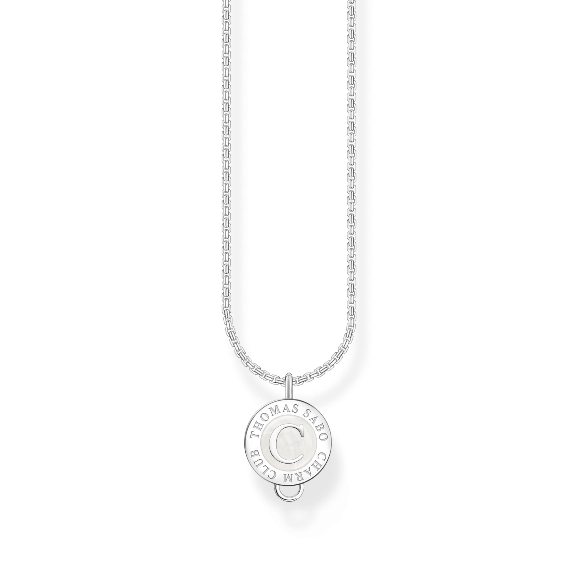 Thomas Sabo Member Charm-Kette mit weißem Charmista Coin Silber silberfarben X2091-007-21-L45V von Thomas Sabo