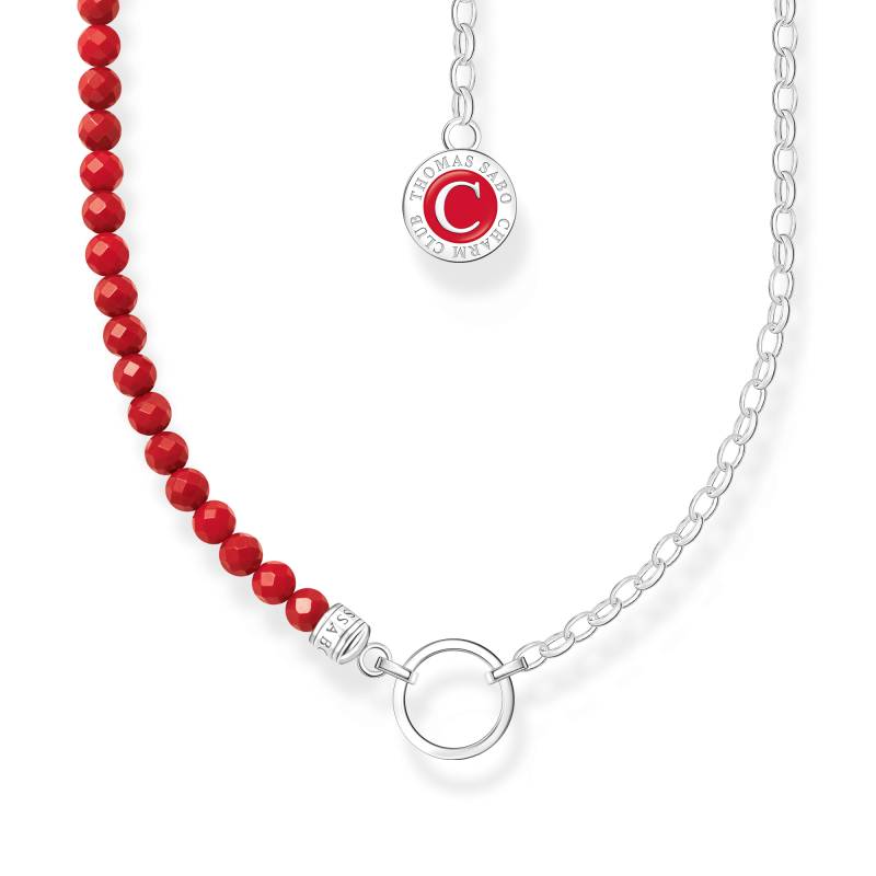 Thomas Sabo Member Charm-Kette rote Beads und Gliederelemente Silber rot KE2190-007-10-L45V von Thomas Sabo