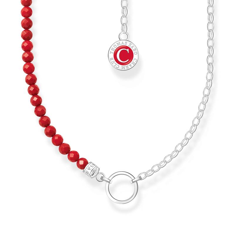 Thomas Sabo Charm-Kette rote Beads und Gliederelemente Silber rot KE2190-007-10-L45V von Thomas Sabo