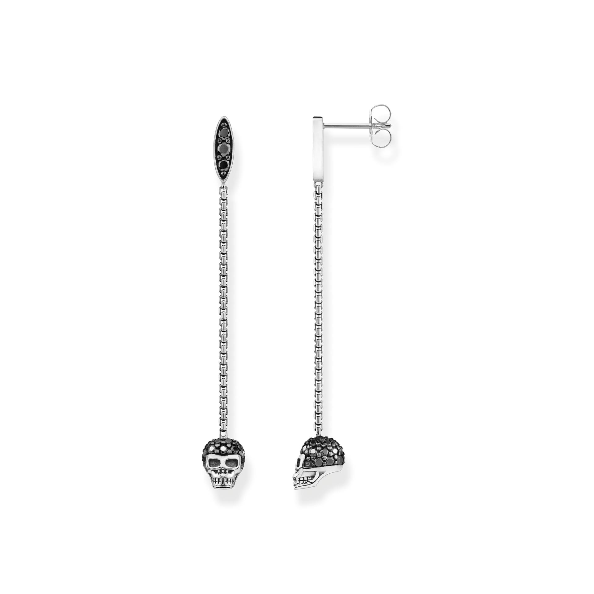 Thomas Sabo Ohrringe Totenkopf schwarz H2164-643-11 von Thomas Sabo